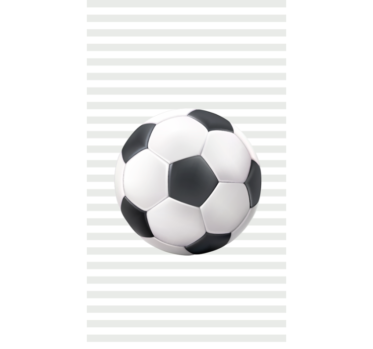 White and black ball Football blind - TenStickers