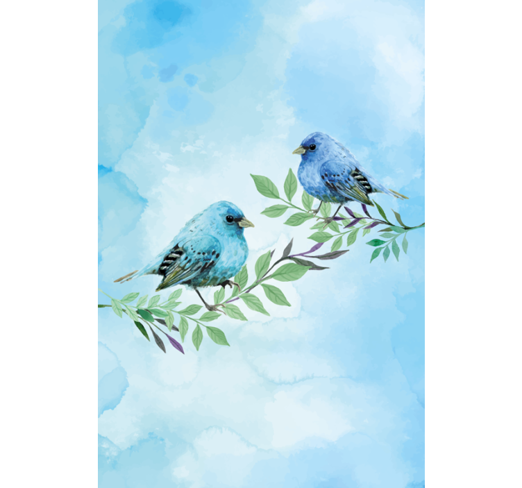 Perched Songbirds animals blind - TenStickers