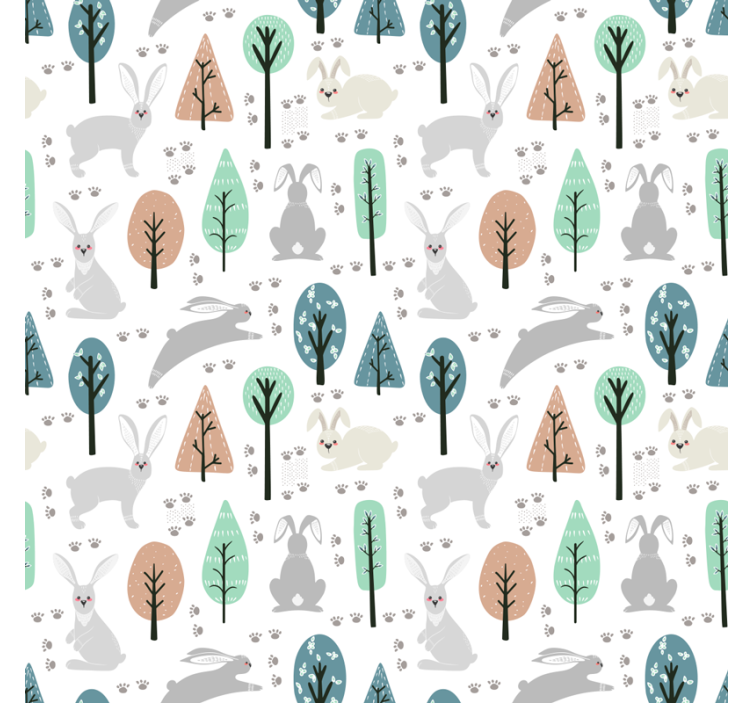 Woodland Creatures Pattern animals blind - TenStickers