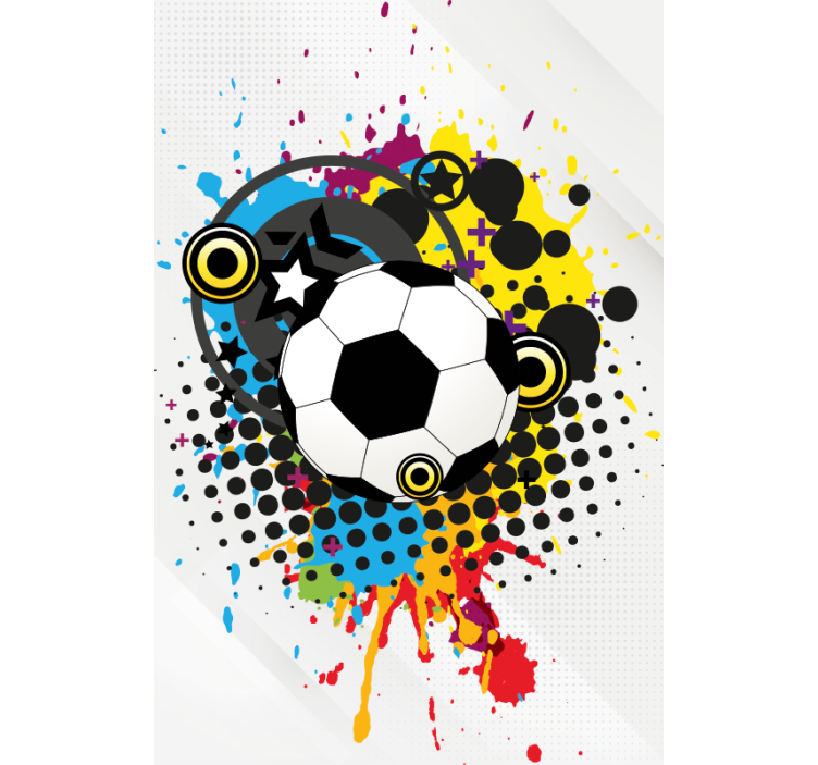 Artistic football sports blind - TenStickers