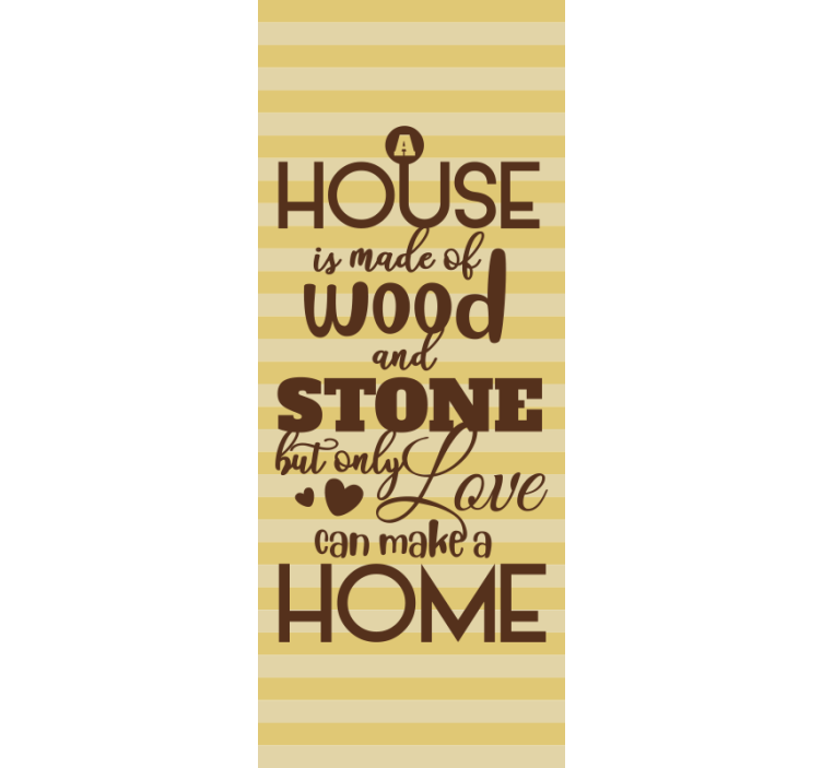 Long deep quote Dining room blind - TenStickers