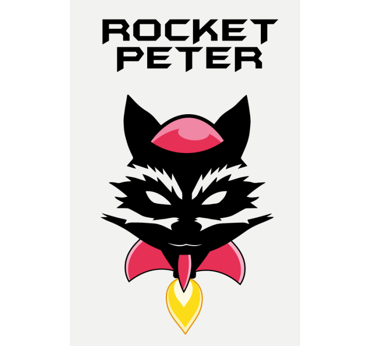 Playful Character Visage customised roller blind - TenStickers