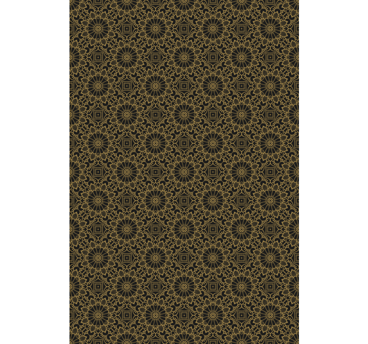 Intricate Floral Pattern art deco blind - TenStickers