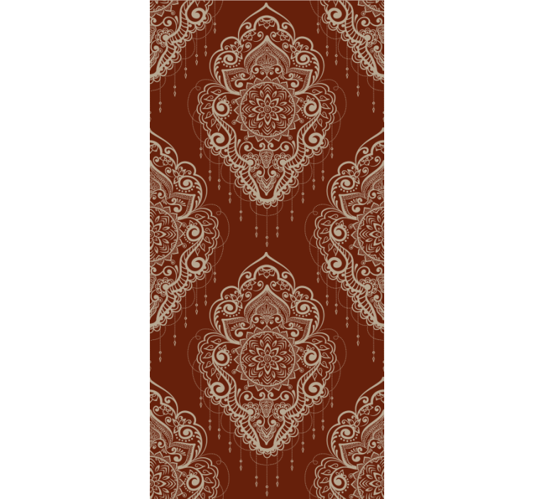 mehndi ornament elegant Living room blind - TenStickers