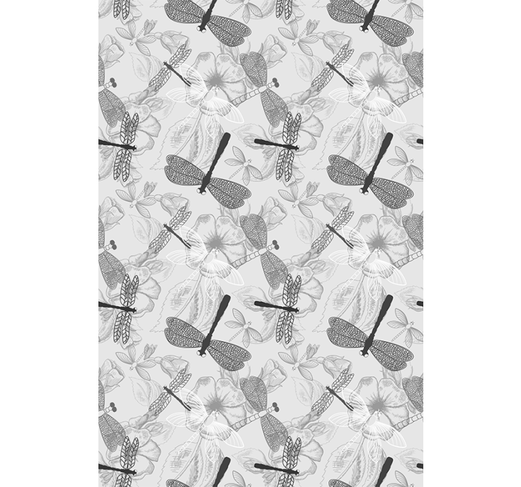 Blind flowers and plants dragonflies and blooms - TenStickers