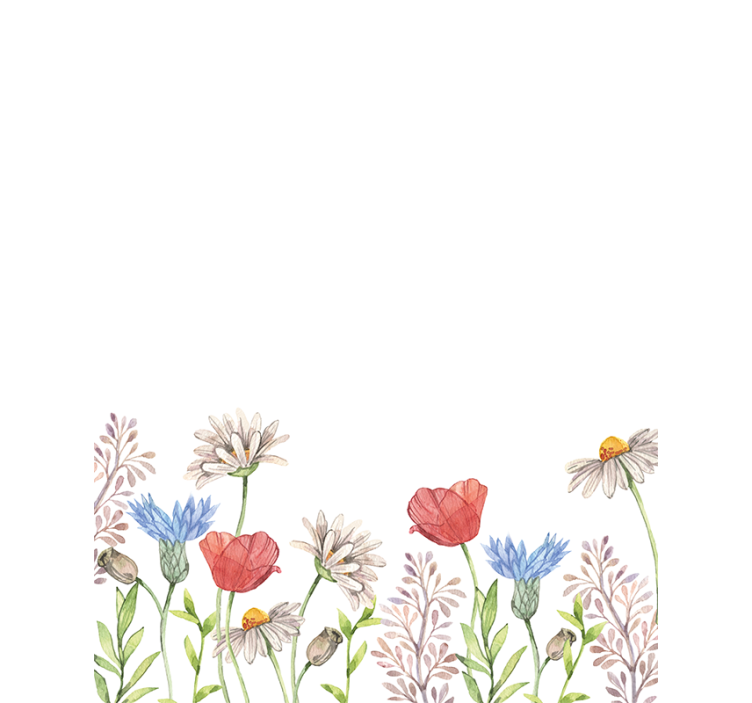 Floral Meadow Design blind flowers and plants - TenStickers