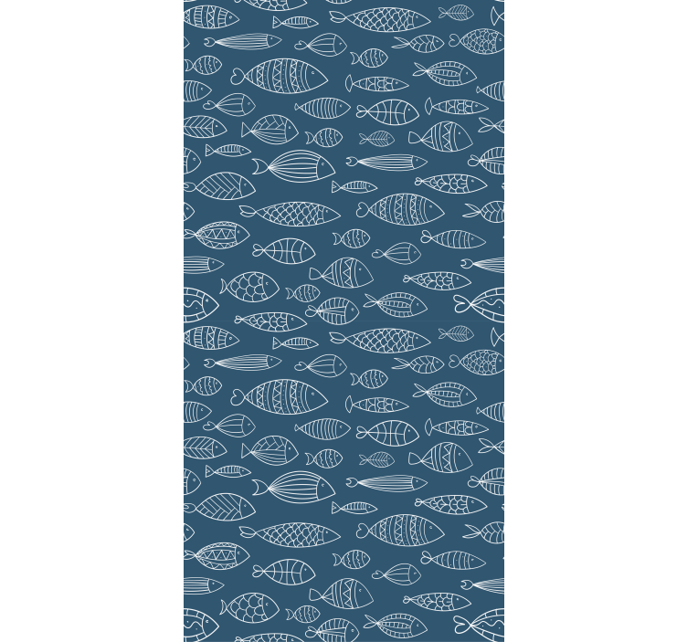 Fish Pattern Design animals blind - TenStickers