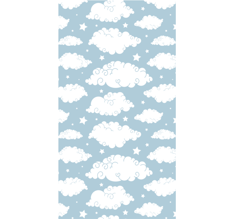 Fluffy White Clouds cloud roller blind - TenStickers
