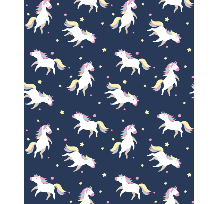 Magical unicorns running blind children - TenStickers