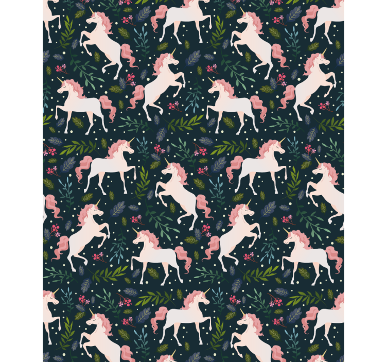 Realistic unicorn pattern blind children - TenStickers