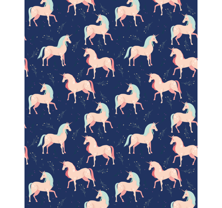 Enchanted Unicorns Motif animals blind - TenStickers