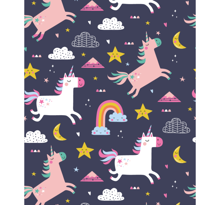 Unicorns and stars blind children - TenStickers