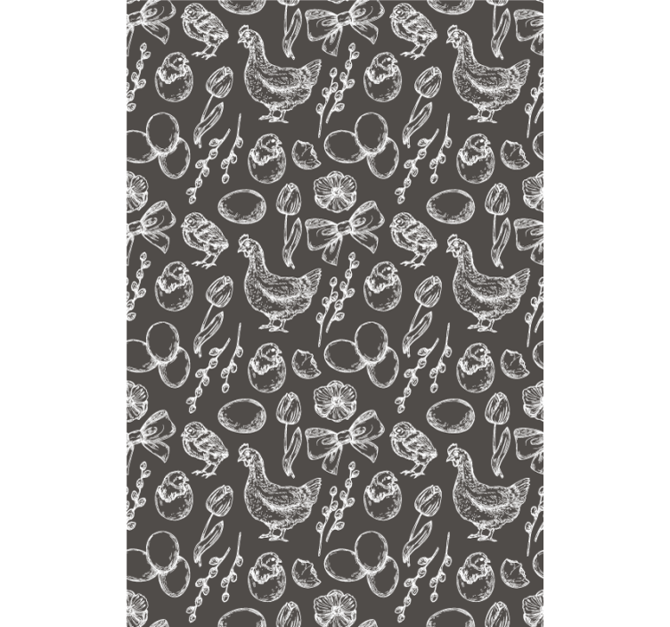 Charming Chicken Patterns animals blind - TenStickers