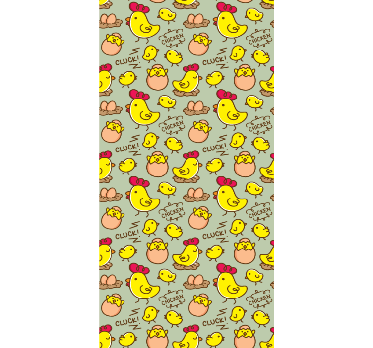 Charming Chickens Pattern animals blind - TenStickers