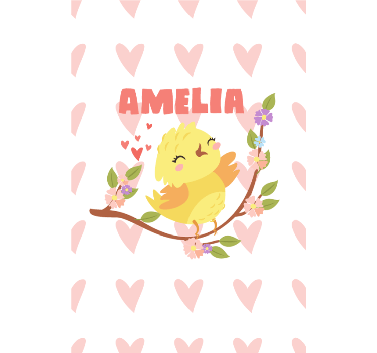 Cute Bird Design customised roller blind - TenStickers
