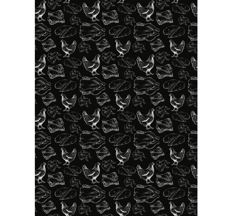 Chickens and meat blind original - TenStickers