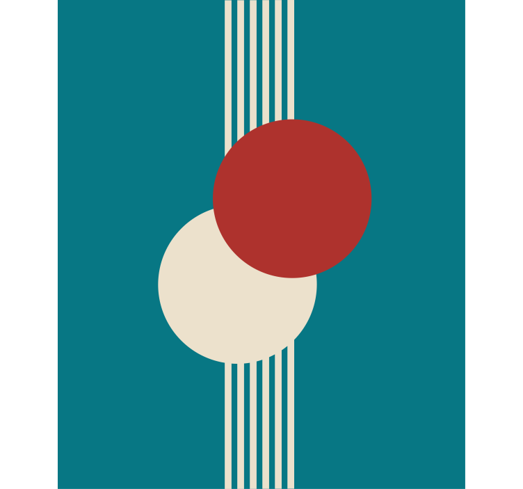 Geometric circle composition modern blind - TenStickers