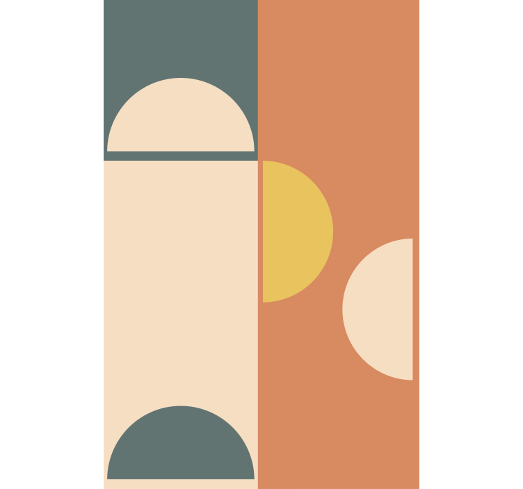 Geometric circle pattern modern blind - TenStickers