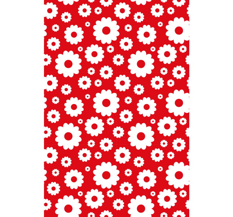 Delightful Botanical Motif floral roller blind - TenStickers