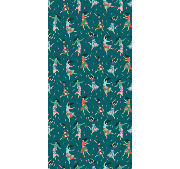 Dancing women pattern blind original - TenStickers