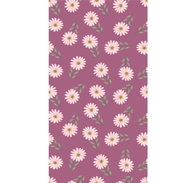 Daisy Floral Theme blind flowers and plants - TenStickers