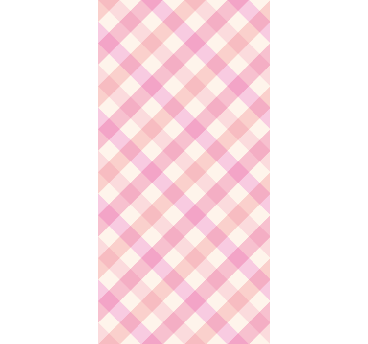 Pattern roller blind pink checkered pattern - TenStickers