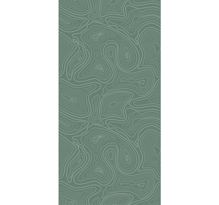 Fluid Topography Lines pattern roller blind - TenStickers