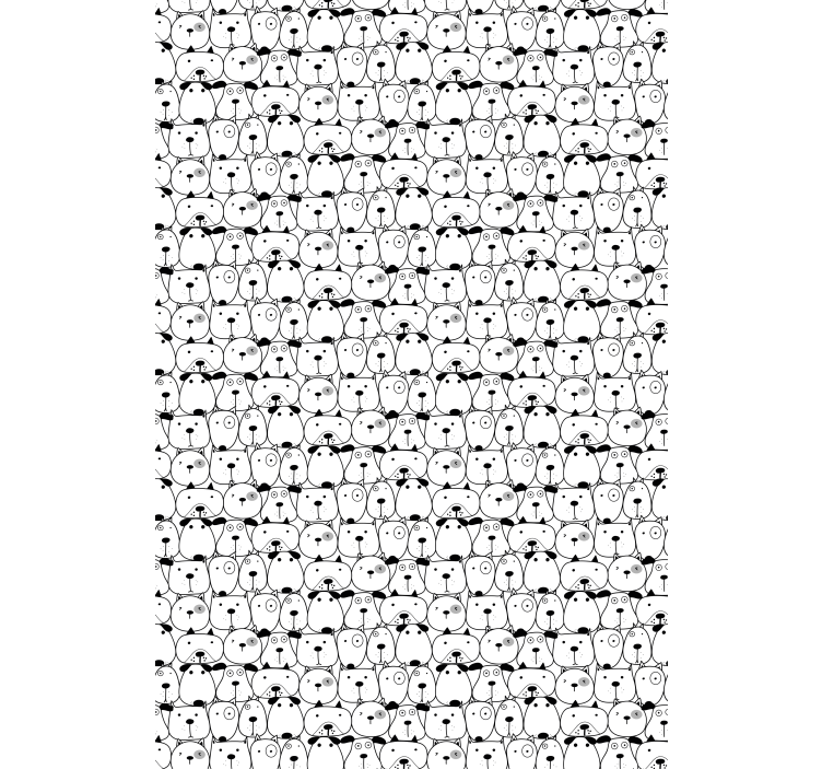 Black and white cats and dogs animals blind - TenStickers
