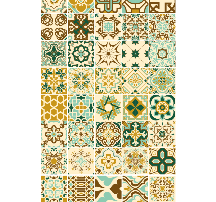Geometric Mosaic Patterns pattern roller blind - TenStickers