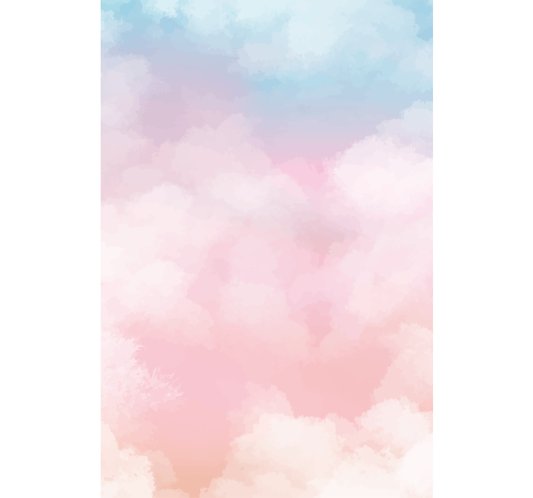 Light blue and pink texture Cloud blind - TenStickers