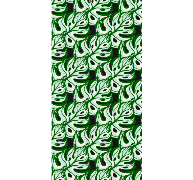 Lush Leaf Pattern blind flowers and plants - TenStickers