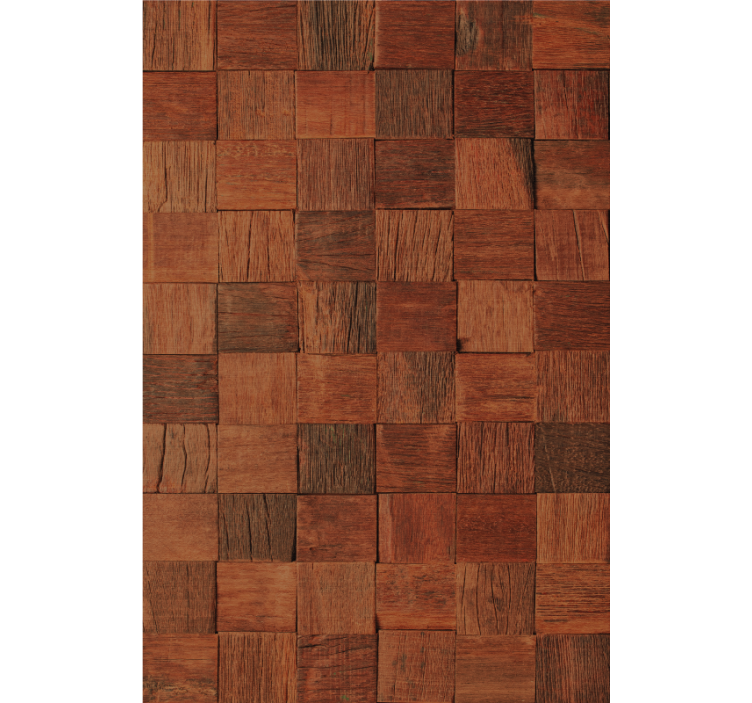 Squared wood panels pattern roller blind - TenStickers