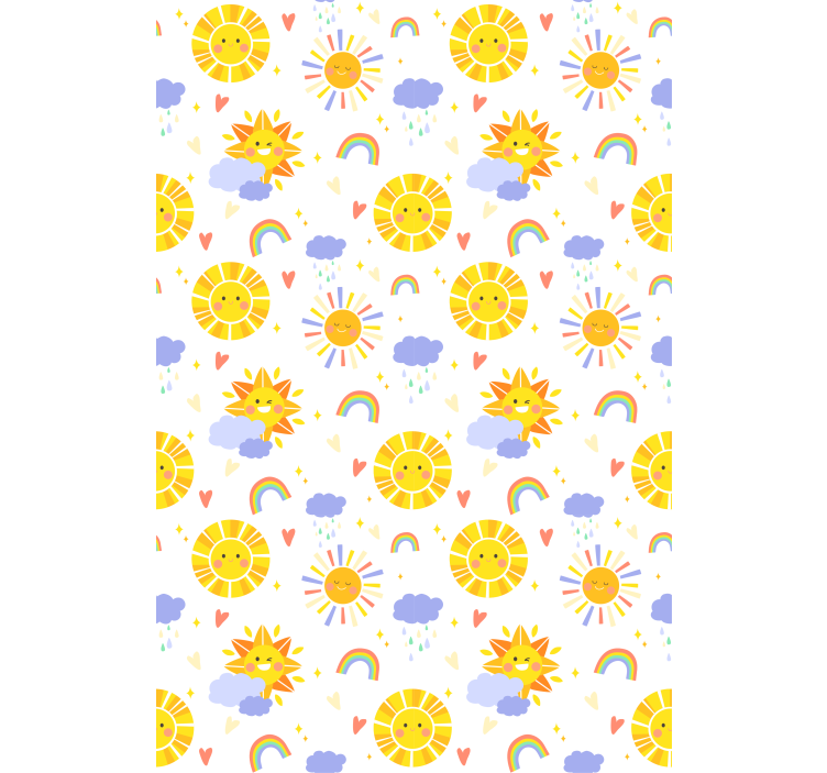 Sunny Clouds and Rainbows blind children - TenStickers