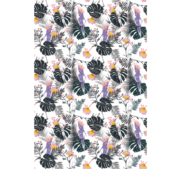 Tropical birds pattern animals blind - TenStickers