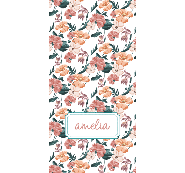 Elegant spring design blind flowers and plants - TenStickers