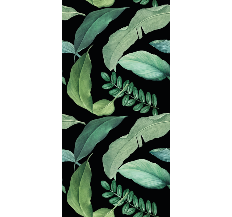 Lush Greenery Design blind flowers and plants - TenStickers