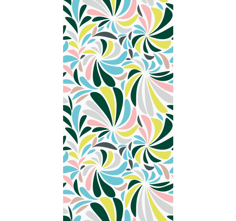 Stylish Floral Pattern blind flowers and plants - TenStickers