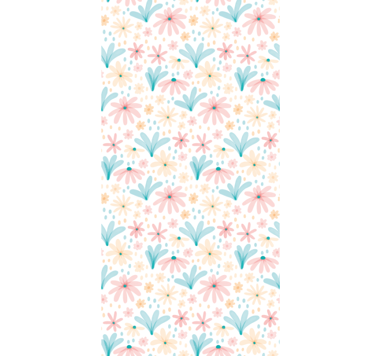 Floral Daisies Pattern blind flowers and plants - TenStickers