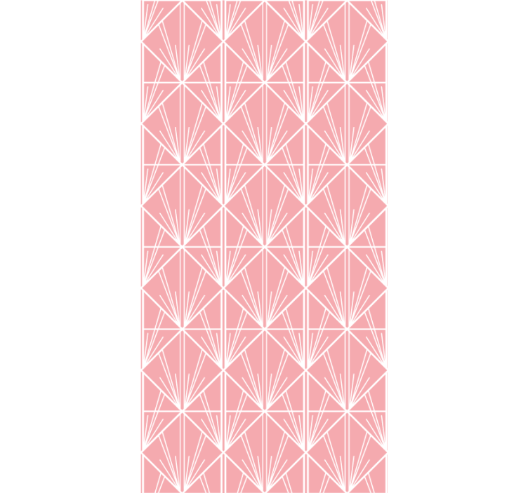 Modern art pink and white  Elegant blind - TenStickers