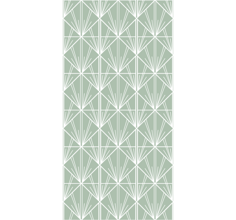 Geometric leaf pattern home office blind - TenStickers