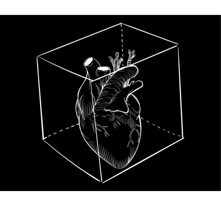 Heart Anatomy Illustration fun blind - TenStickers