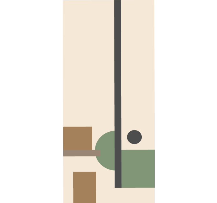 Geometric Abstract Composition modern blind - TenStickers