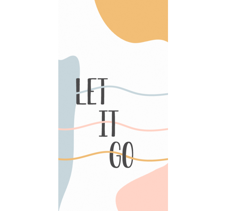 Pastel colors let it go Bathroom blind - TenStickers