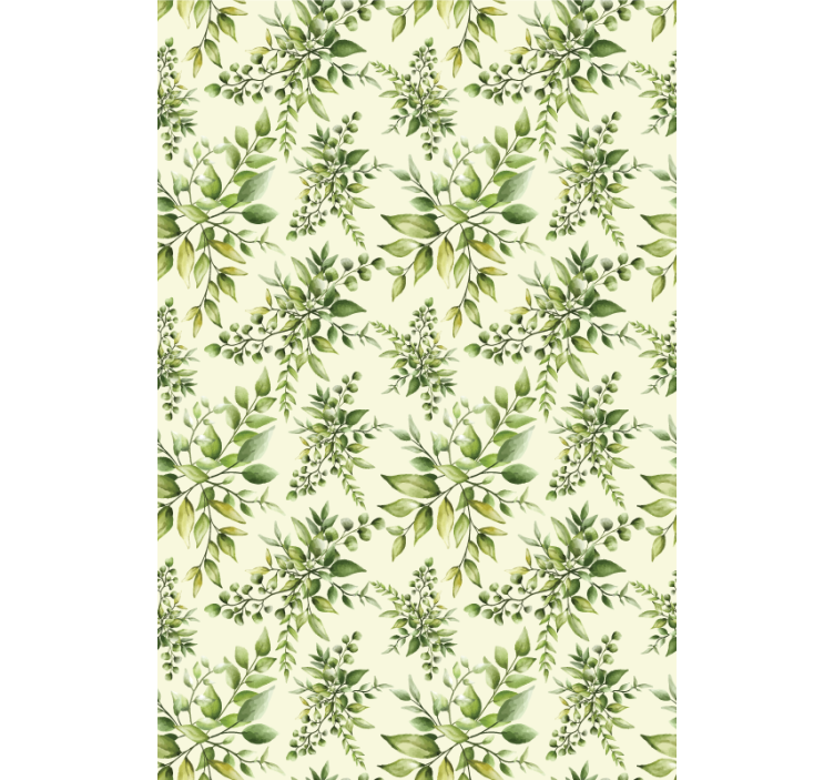 Lush Greenery Pattern blind flowers and plants - TenStickers