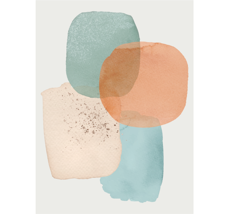 Geometric Colour Blobs modern blind - TenStickers