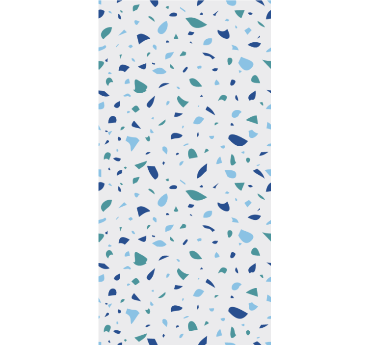 Blue tones terrazzo  Texture and pattern blind - TenStickers