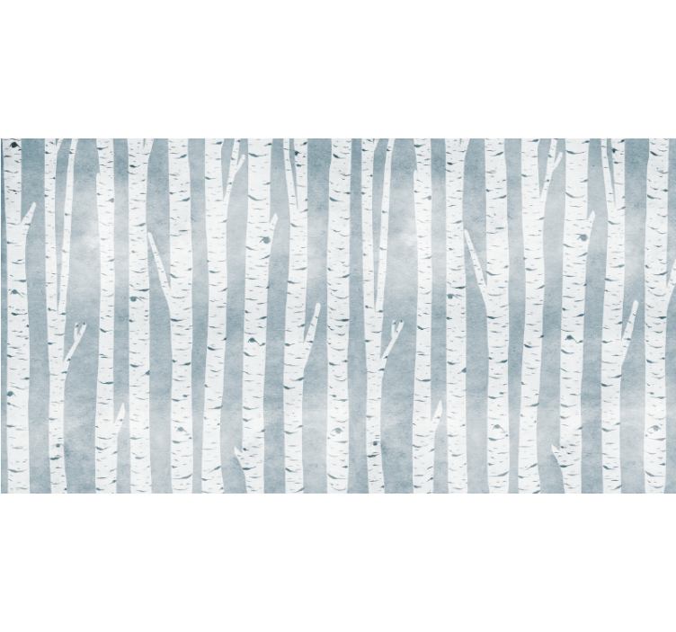 Birch grey pattern tree blind - TenStickers