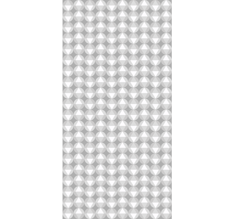 Geometric Silver Patterns pattern roller blind - TenStickers