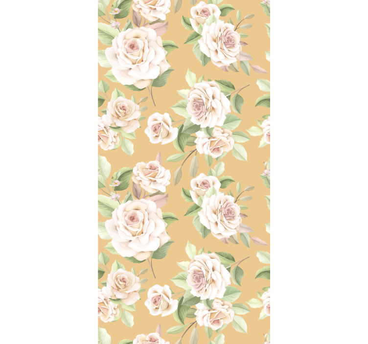 Blooming rose pattern blind flowers and plants - TenStickers