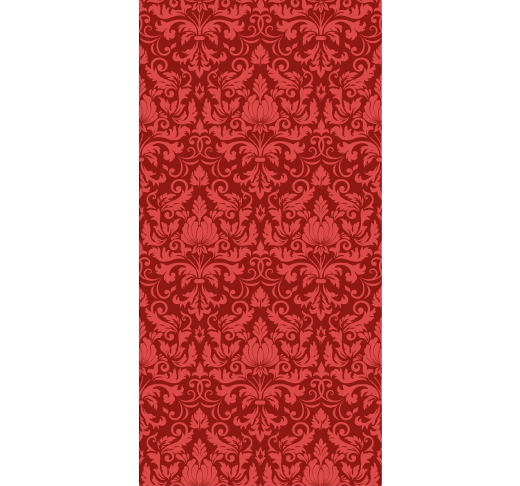 Red botanical grace elegant blind - TenStickers